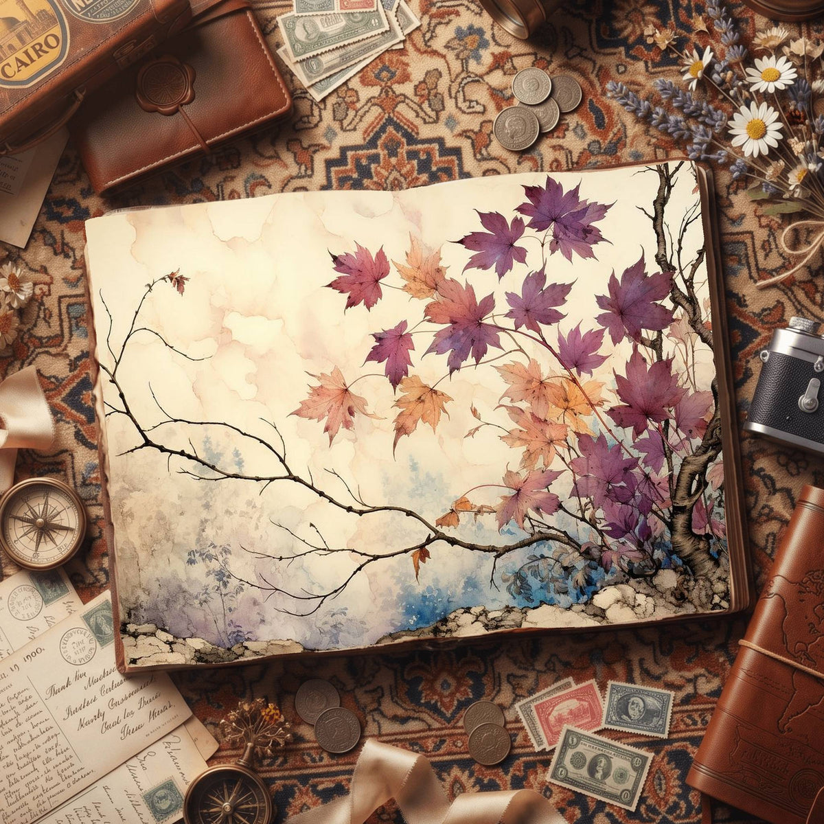 Maple Leaves Digital Papers