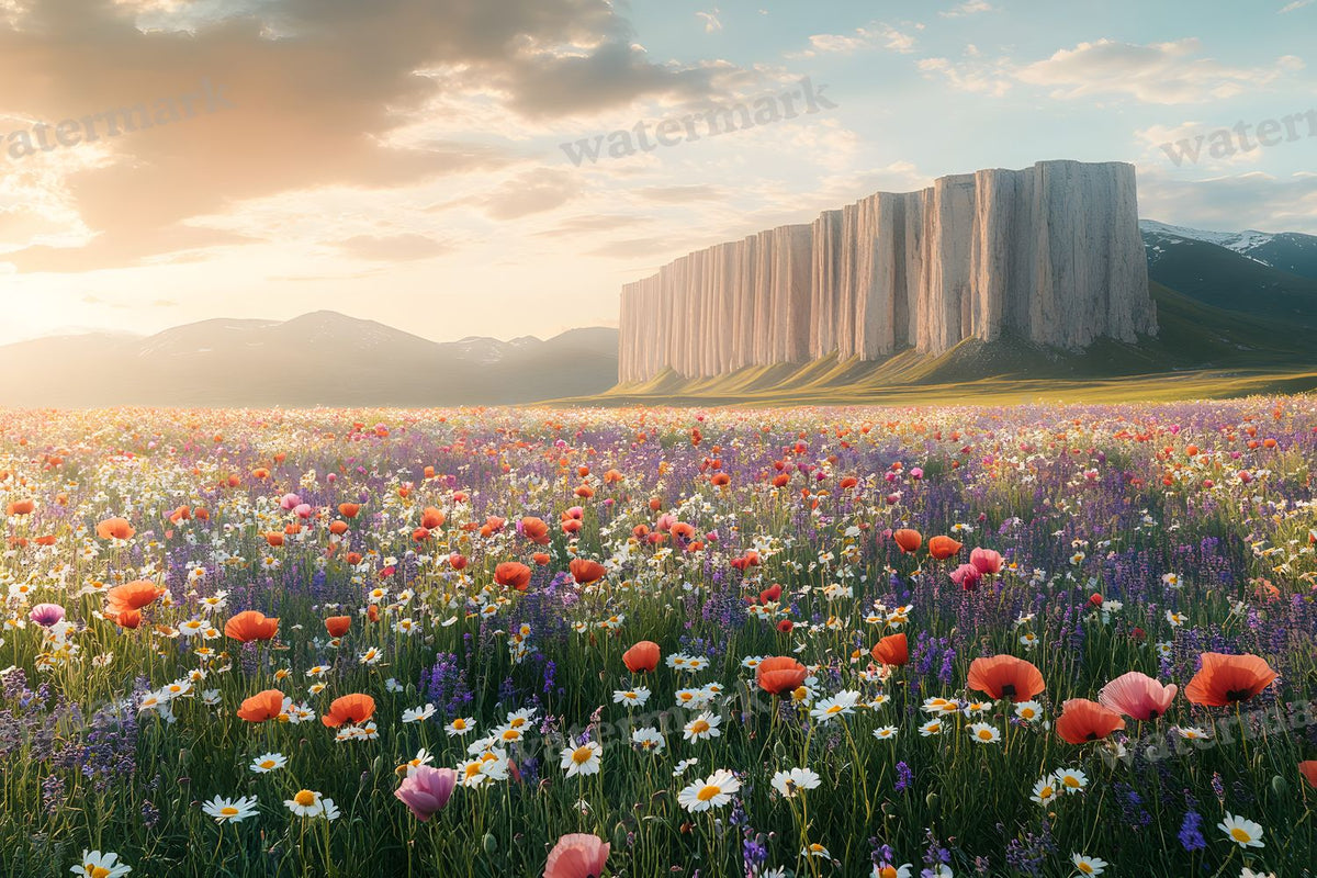 Meadow Bliss digital photo backdrop for photo editing, preview 13