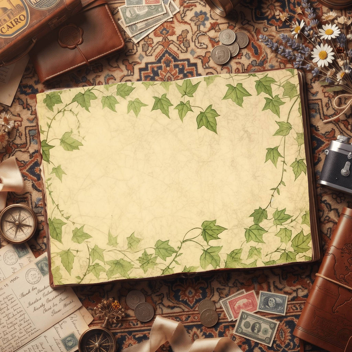 Mixed Leaves Digital Papers