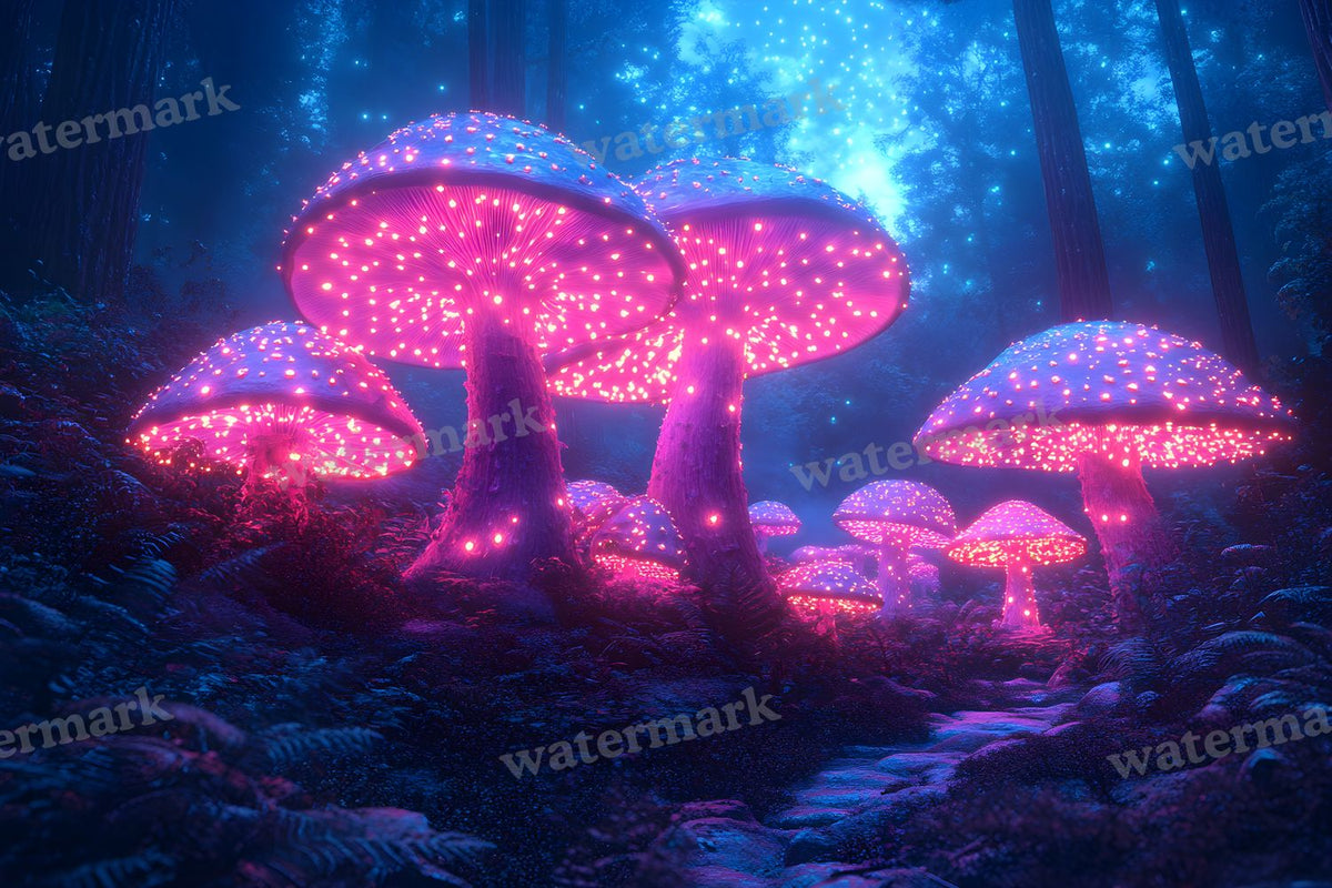 Mushroom Forest Backdrop Images