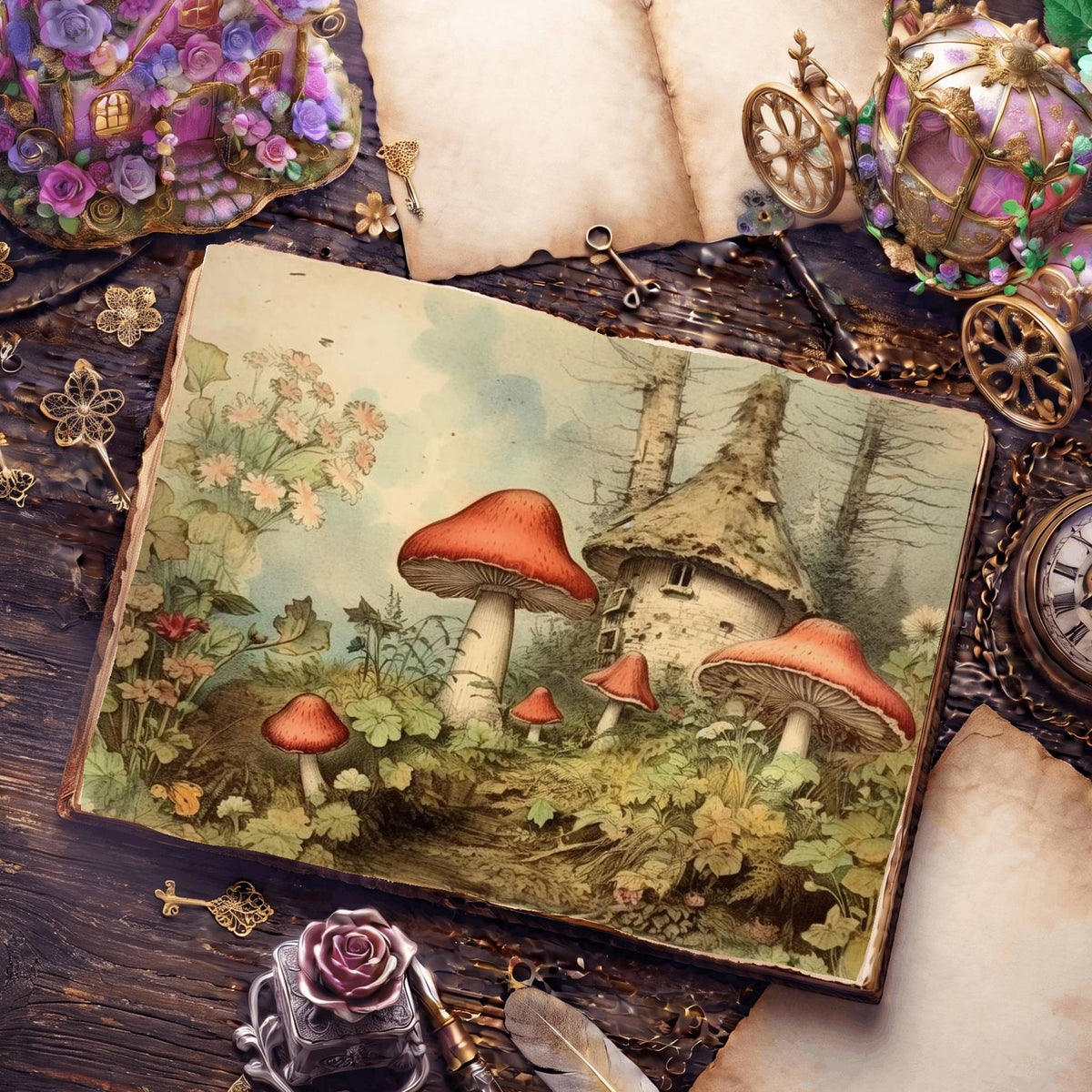 Mushroom Digital Papers