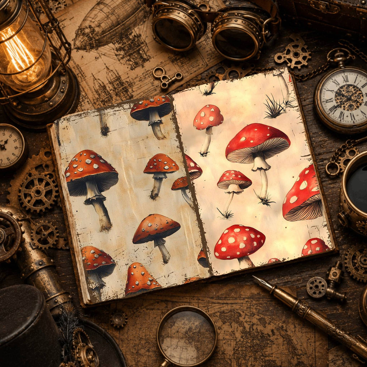 Mushroom Digital Papers