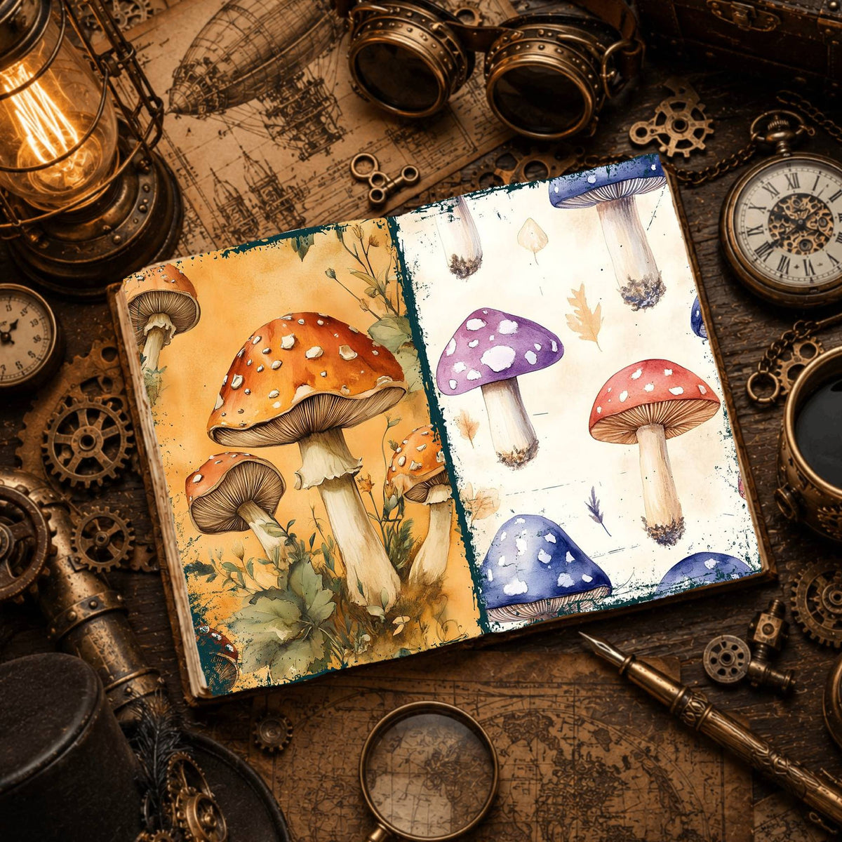 Mushroom Digital Papers