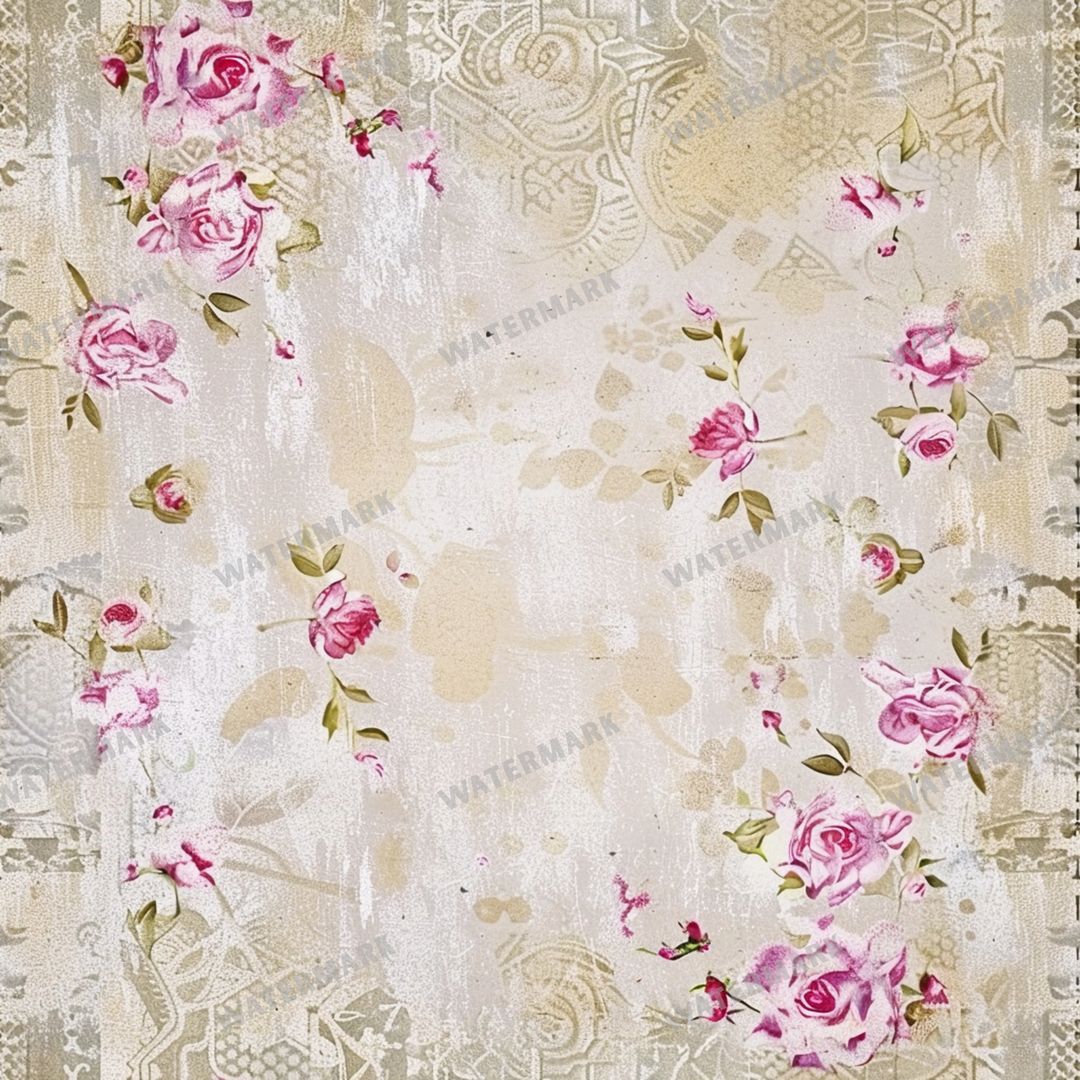 Pink Roses Seamless Pattern