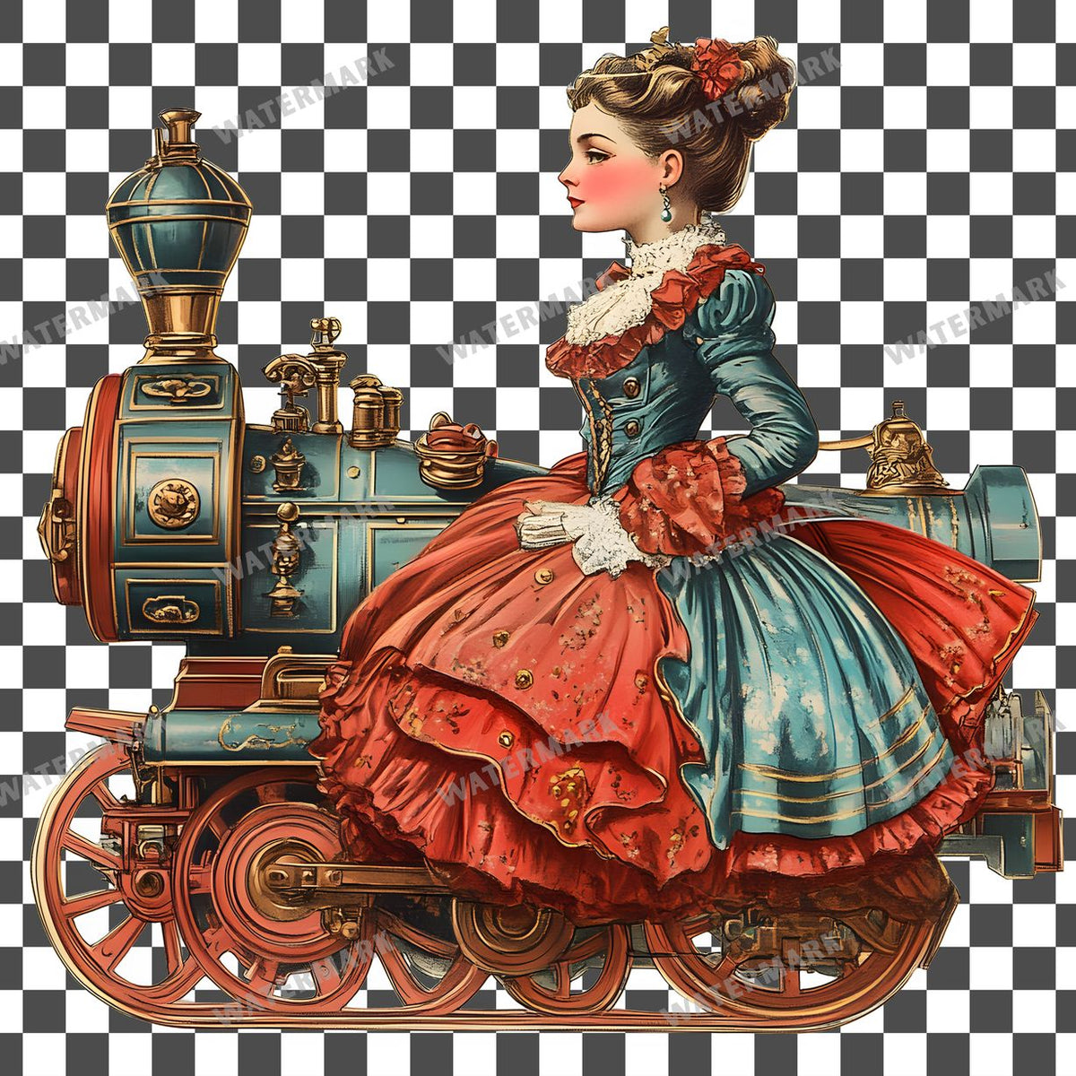 Toy Vintage Style Clipart Pngs