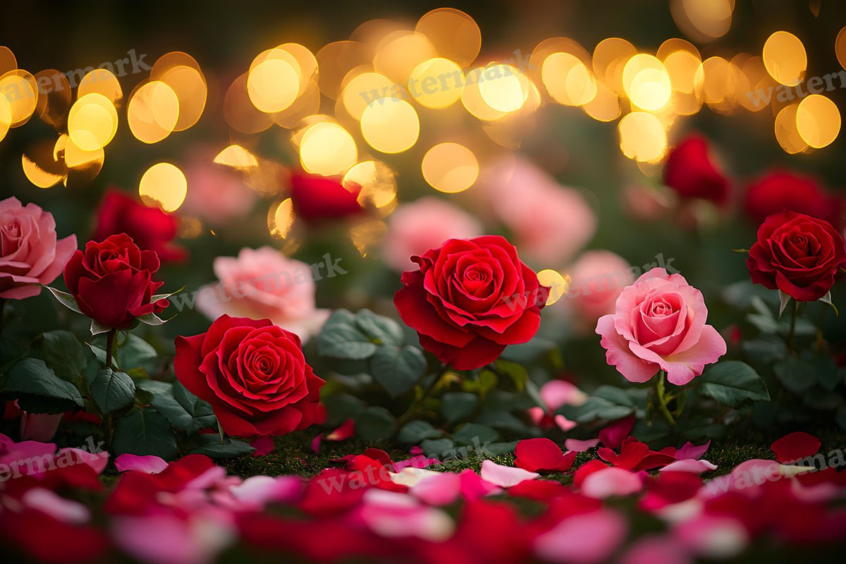 Valentine Rose Garden digital photo backdrop for photo editing, preview 13