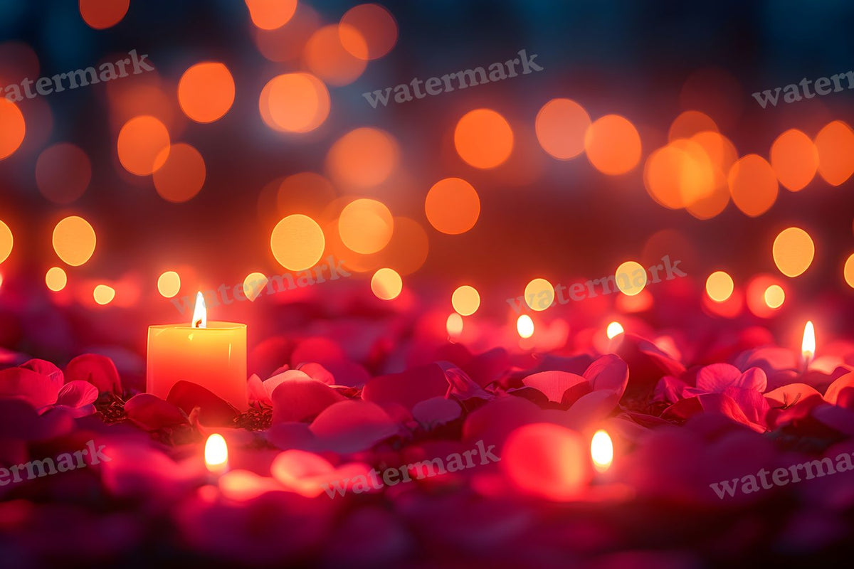 Valentine's Day digital photo backdrop for photo editing, preview 13