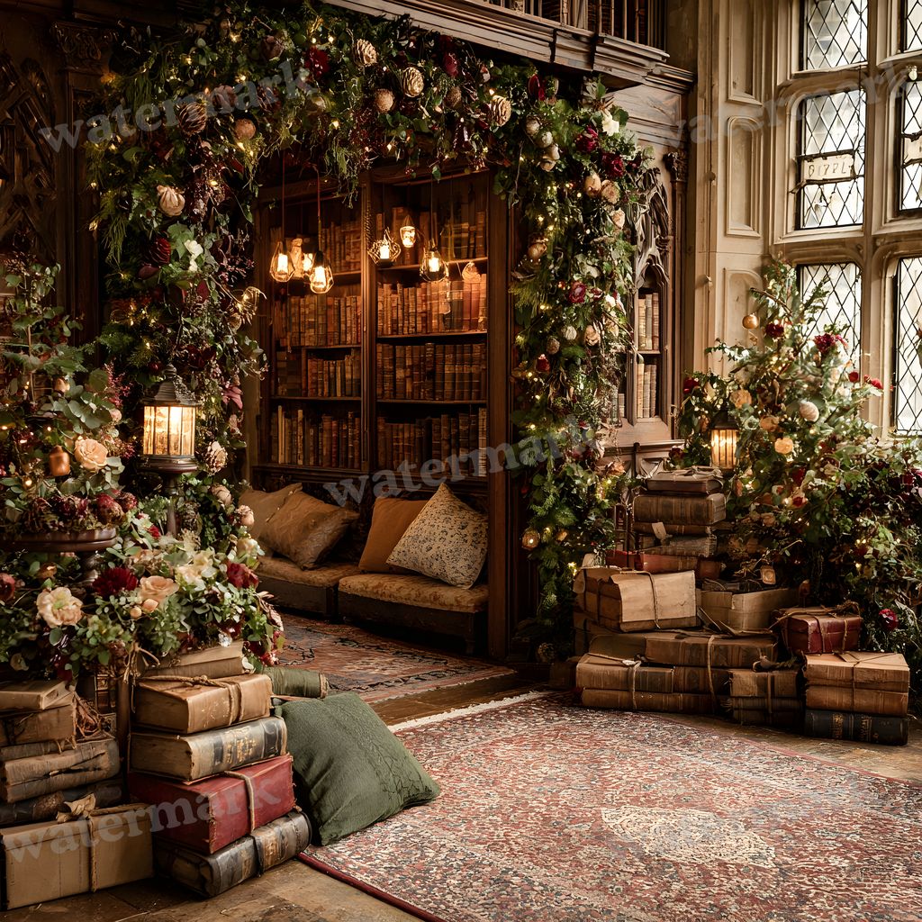 Victorian Christmas Backdrop Images