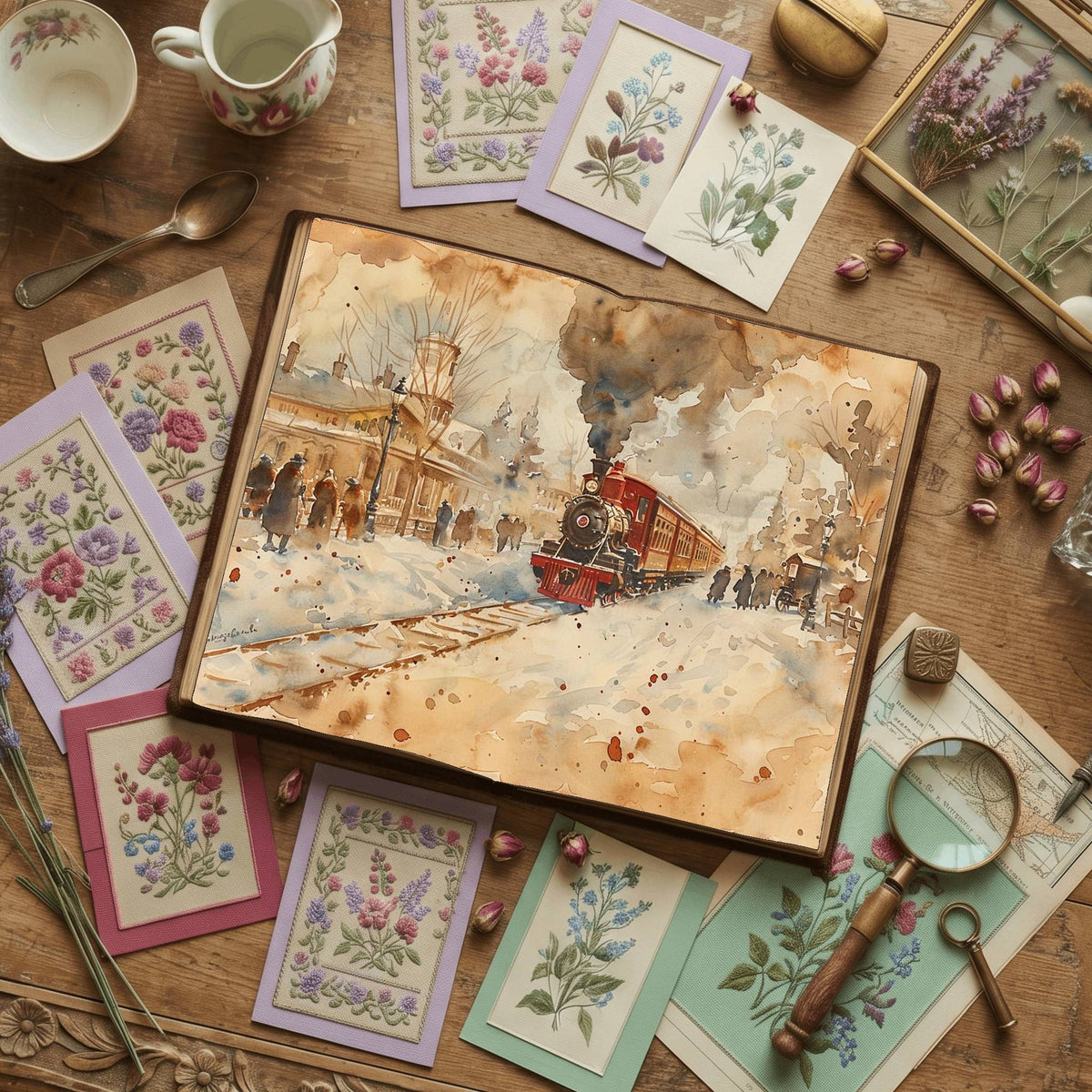 Victorian Life printable junk journal paper, page preview 14