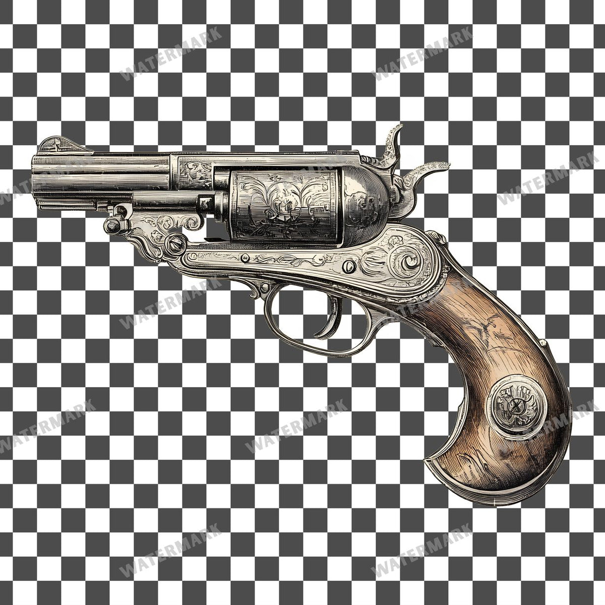 Weapon Vintage Style Clipart Pngs