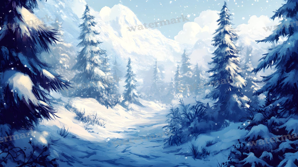 Winter Snow Backdrop Images