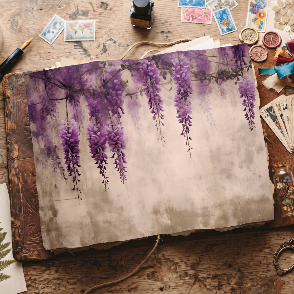 Wisteria Digital Papers