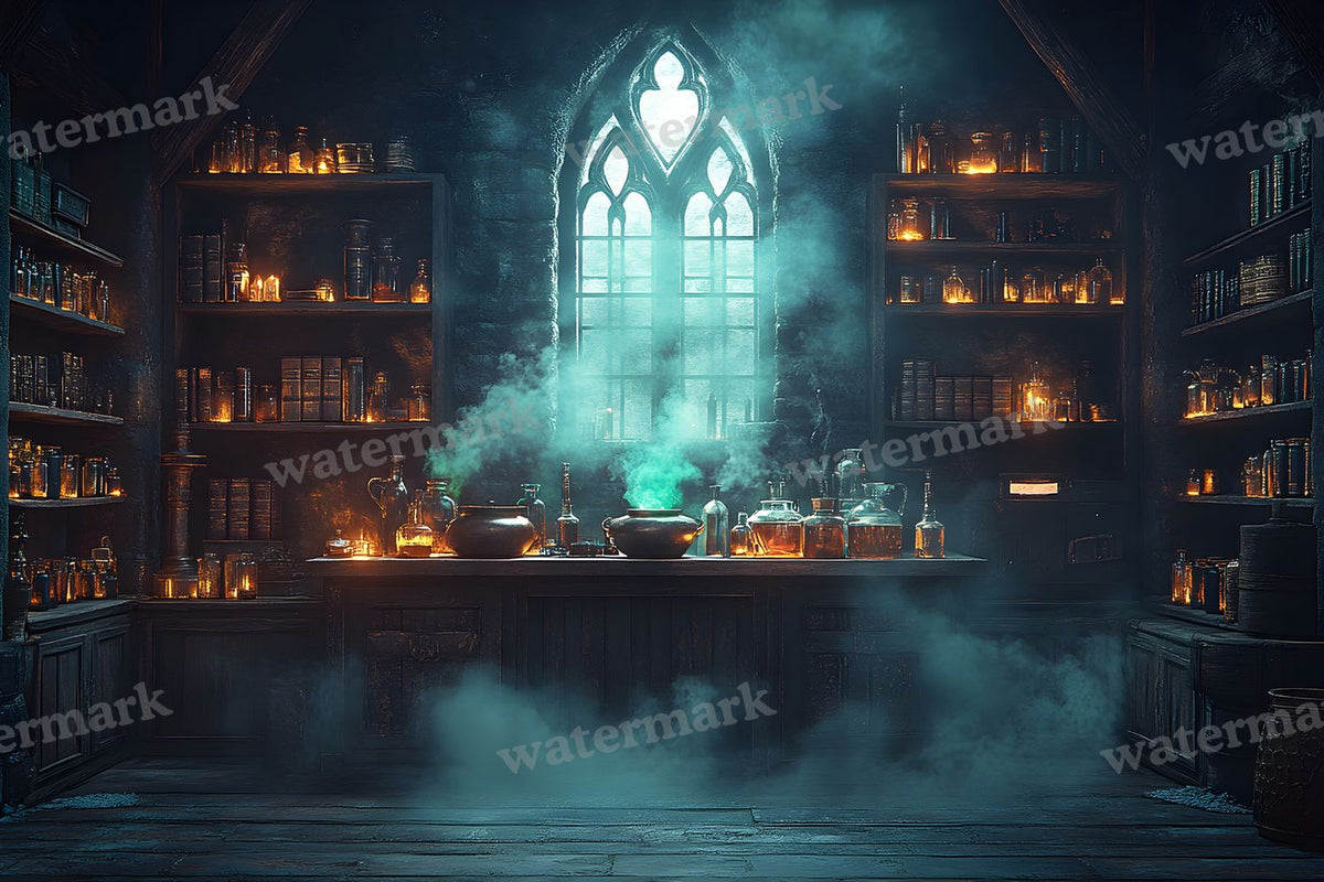 Witch Potion Room Backdrop Images
