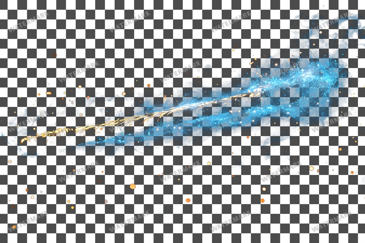 Witch Wand PNG overlay on a transparent checkered background, preview 14