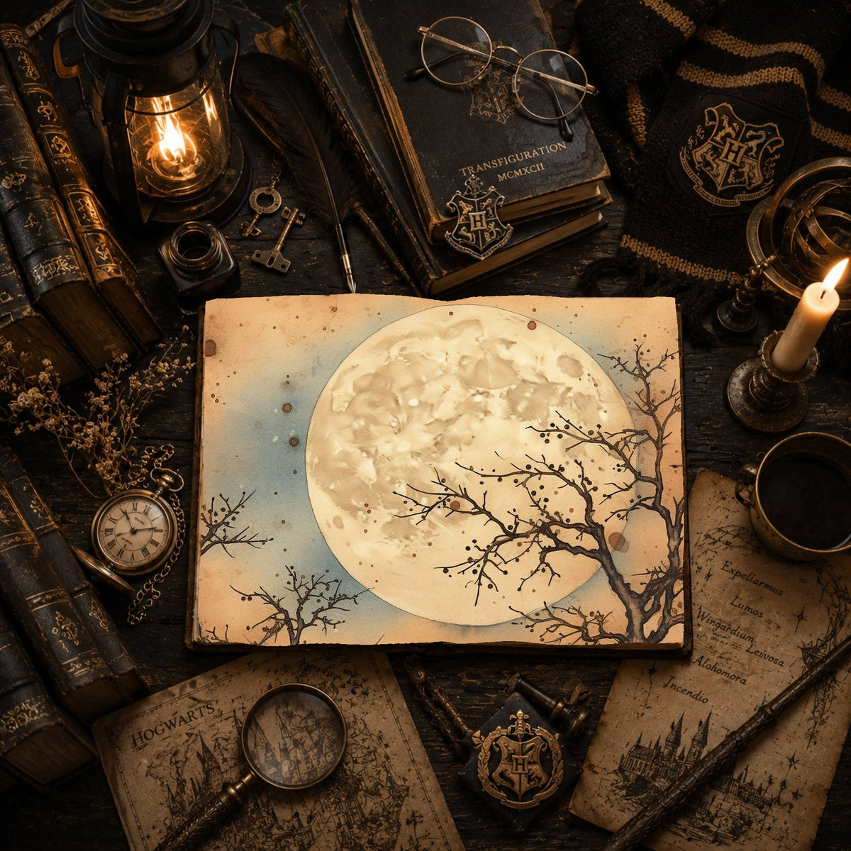 Witch printable junk journal paper, page preview 14