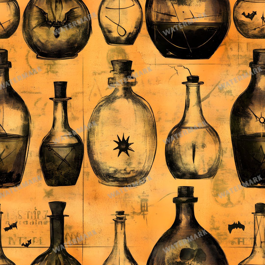Witchcraft Seamless Pattern