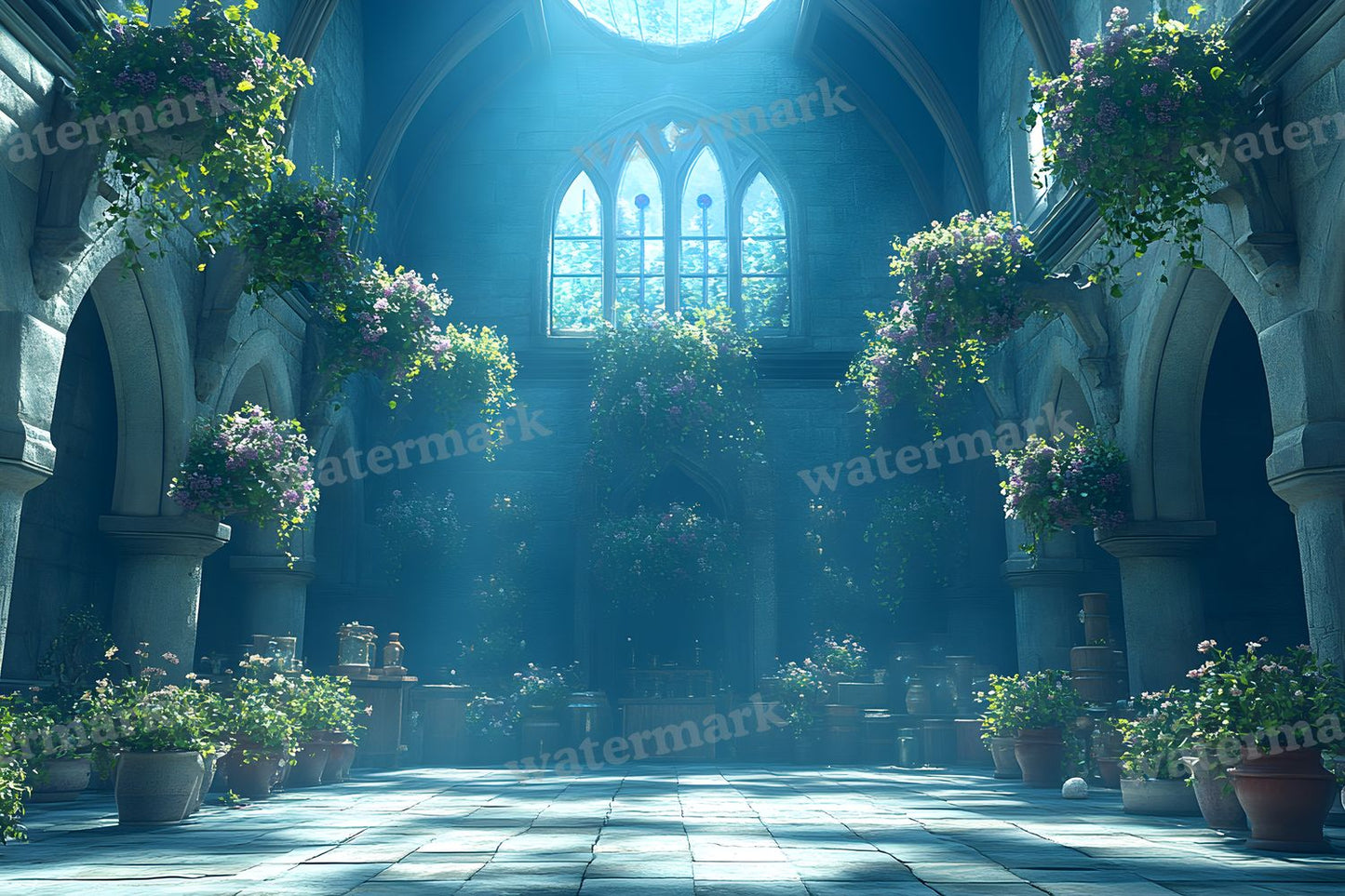 Witchs Apothecaryblue Backdrop Images