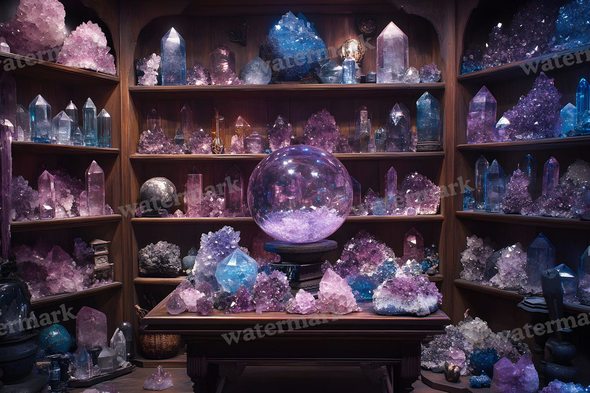Witchs Crystal Den Backdrop Images
