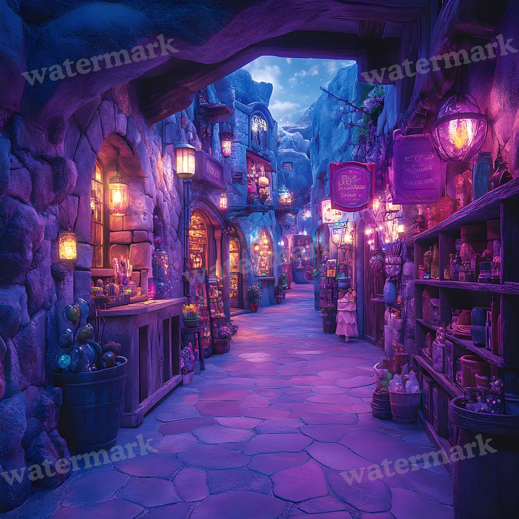 Wizarding Alley Backdrop Images