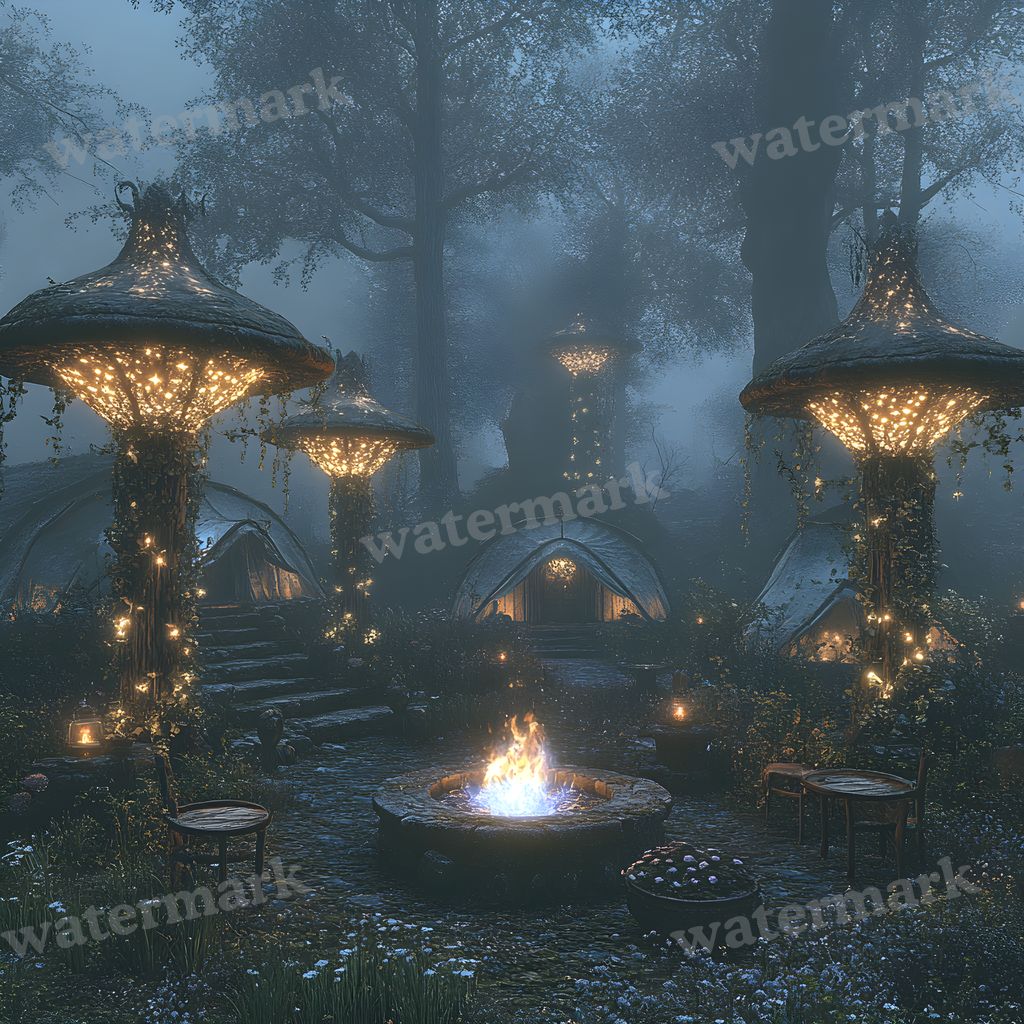 Woodland Elf Sanctuary Backdrop Images