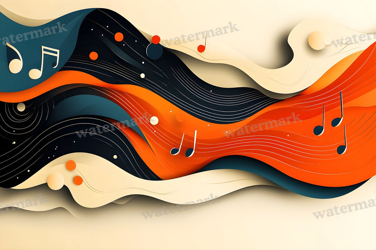 Abstract Music Patterns Backdrop Images