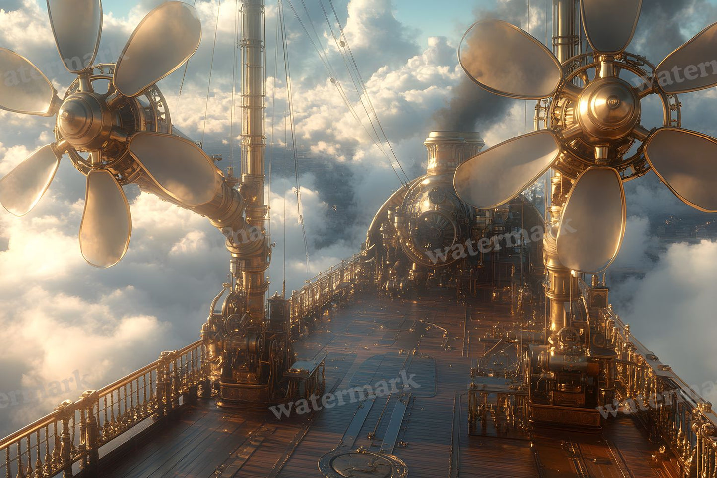 Airship Deck Backdrop Images