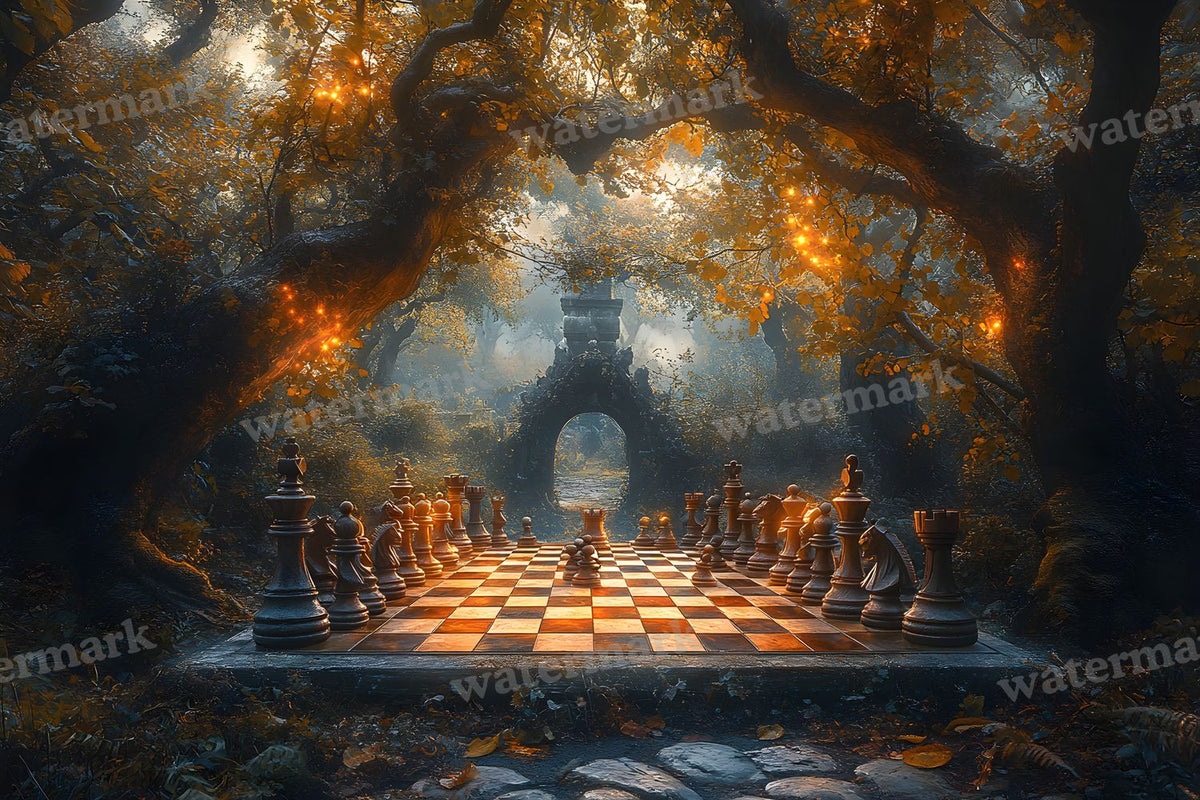 Alice Oversized Chessboard Backdrop Images