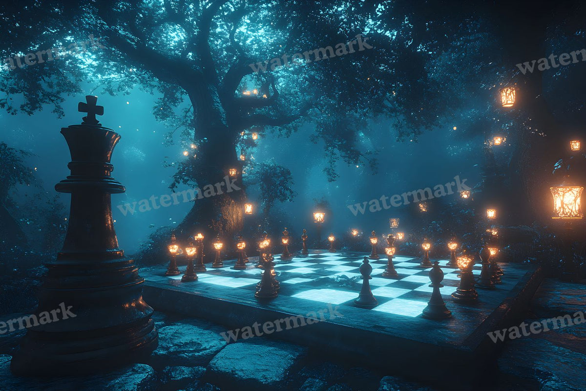 Alice Oversized Chessboard Backdrop Images