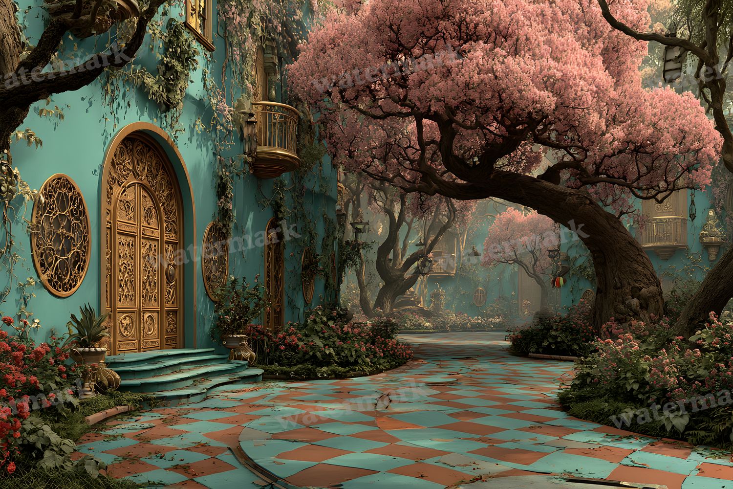 Alice Wonderland Backdrop Images