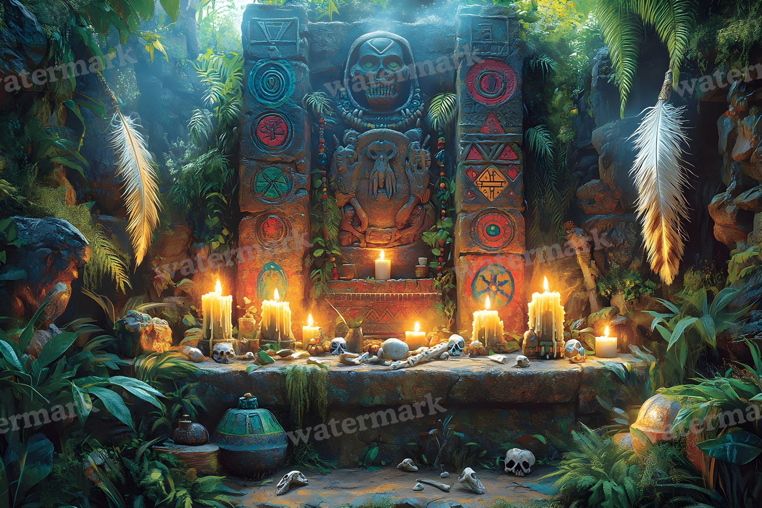Amazonian Shamanic Ritual Backdrop Images