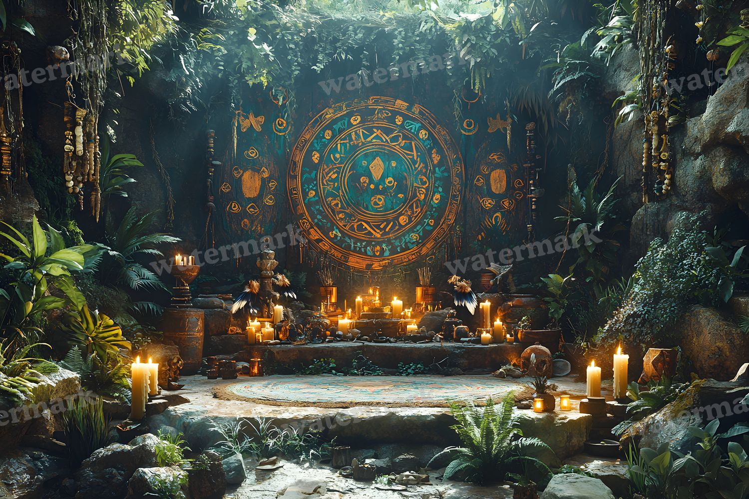 Amazonian Shamanic Ritual Backdrop Images