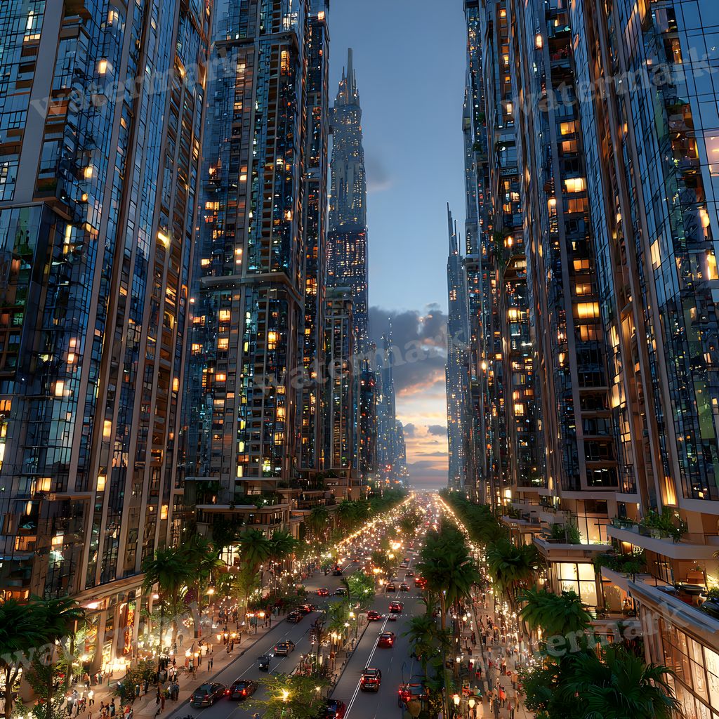 American Steampunk Cityscape Backdrop Images