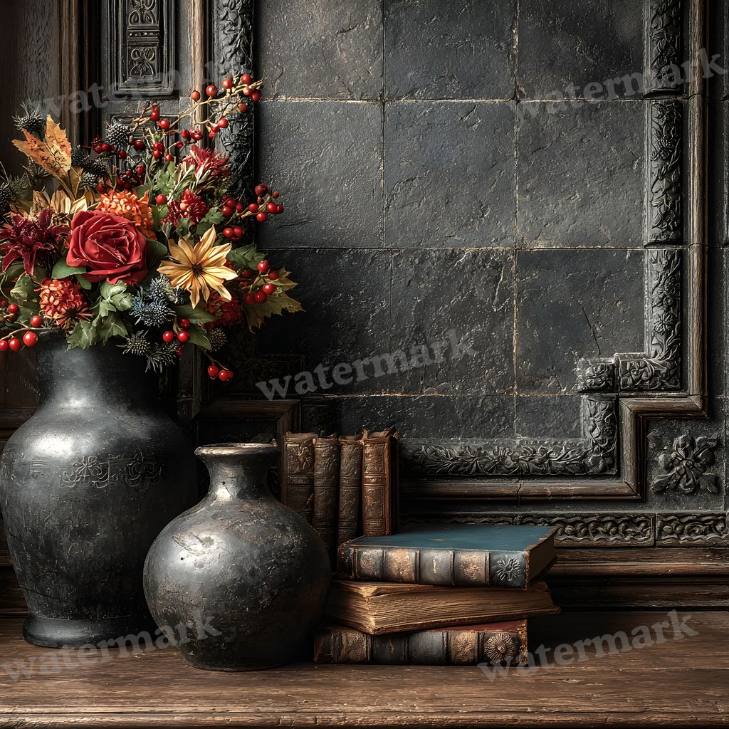 Black Gothic Christmas Backdrop Images
