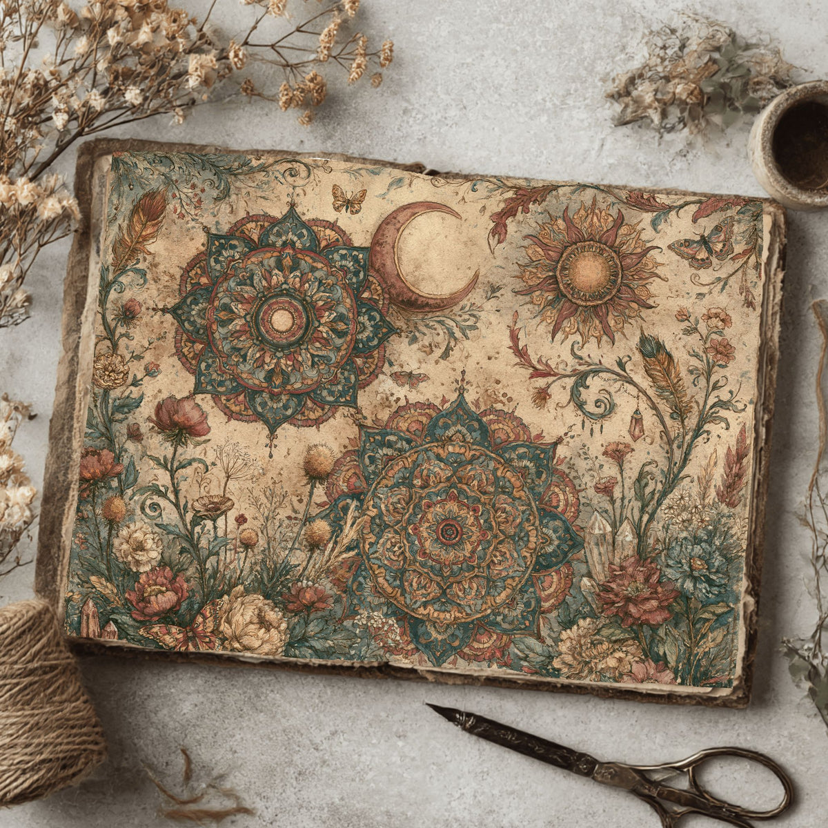 Celestial Mandala Garden Paper