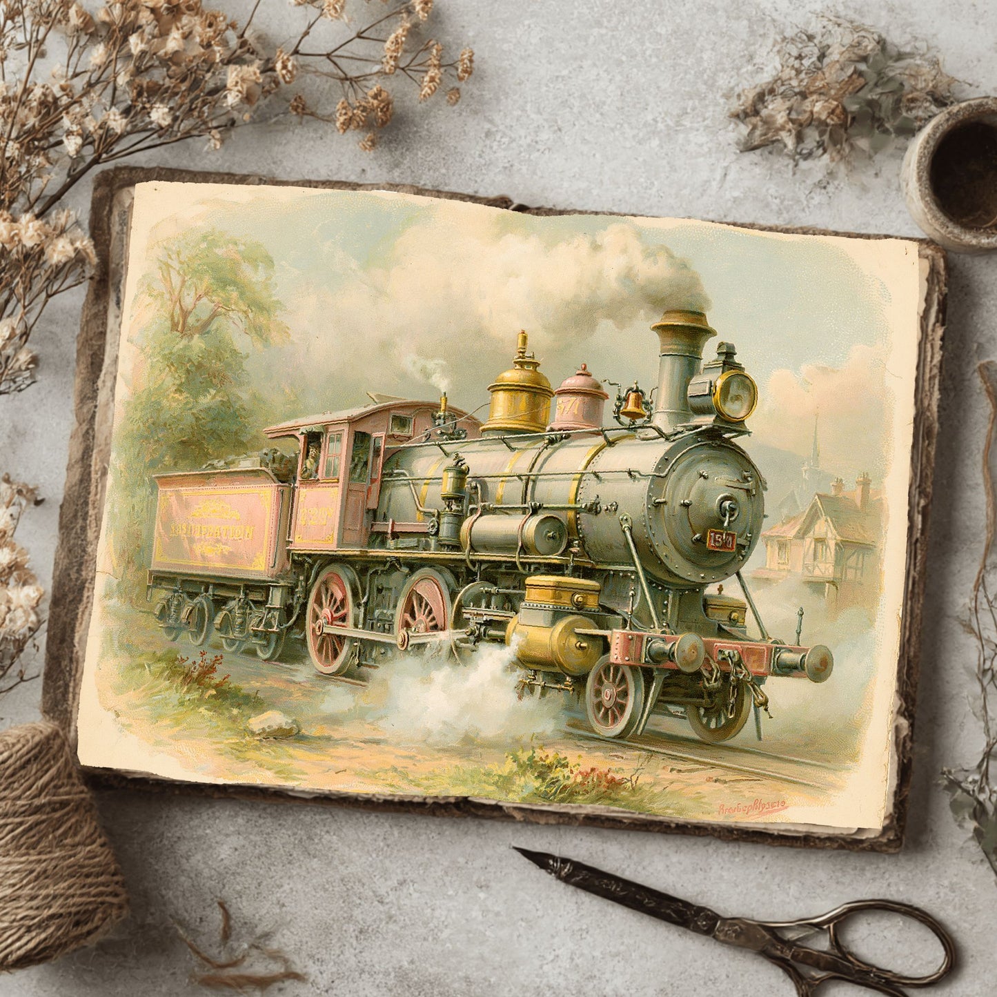 Distressed Vintage Hazy