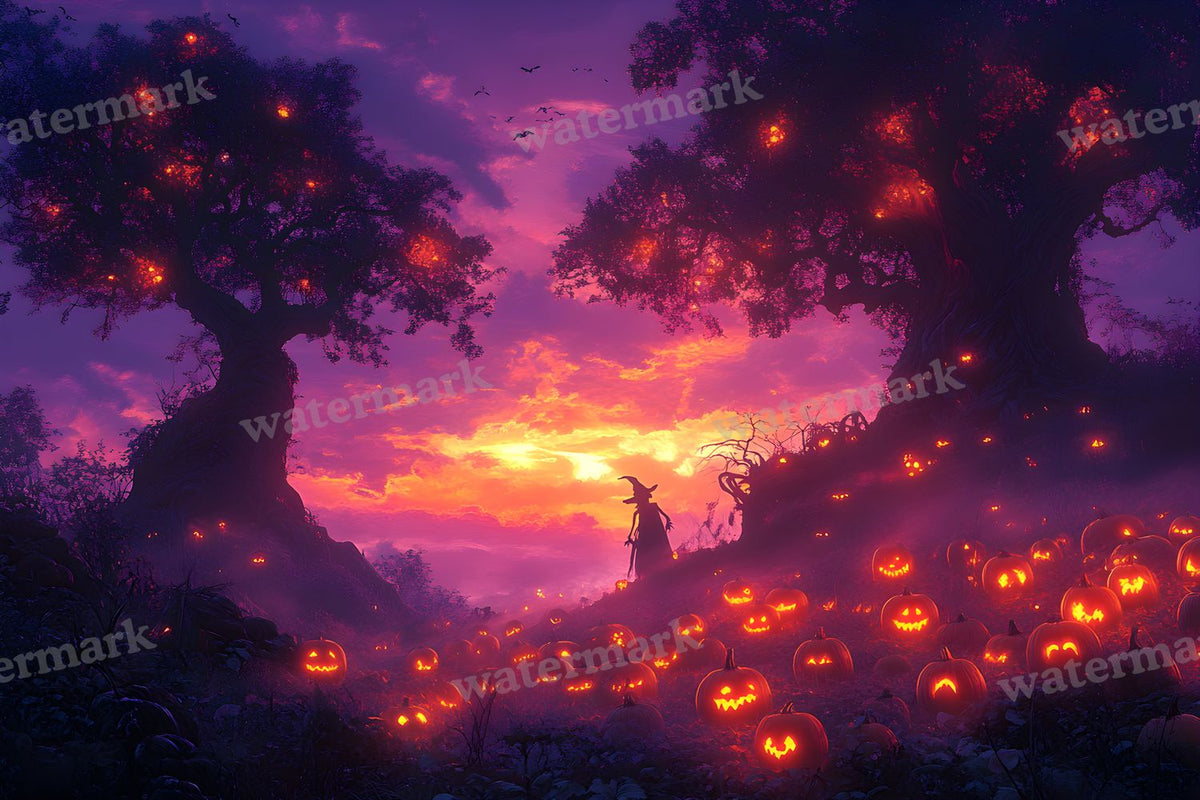 Pumpkin Field Curse Backdrop Images