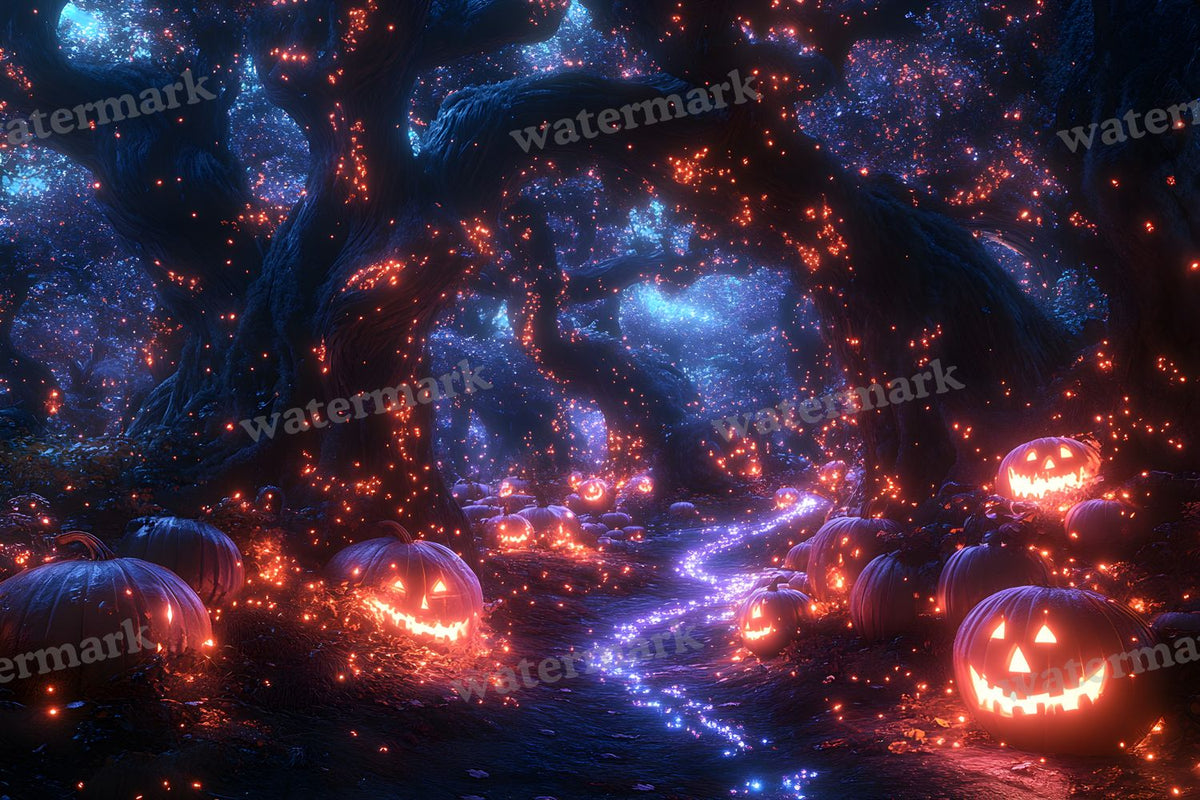 Pumpkin Grove Magic Backdrop Images