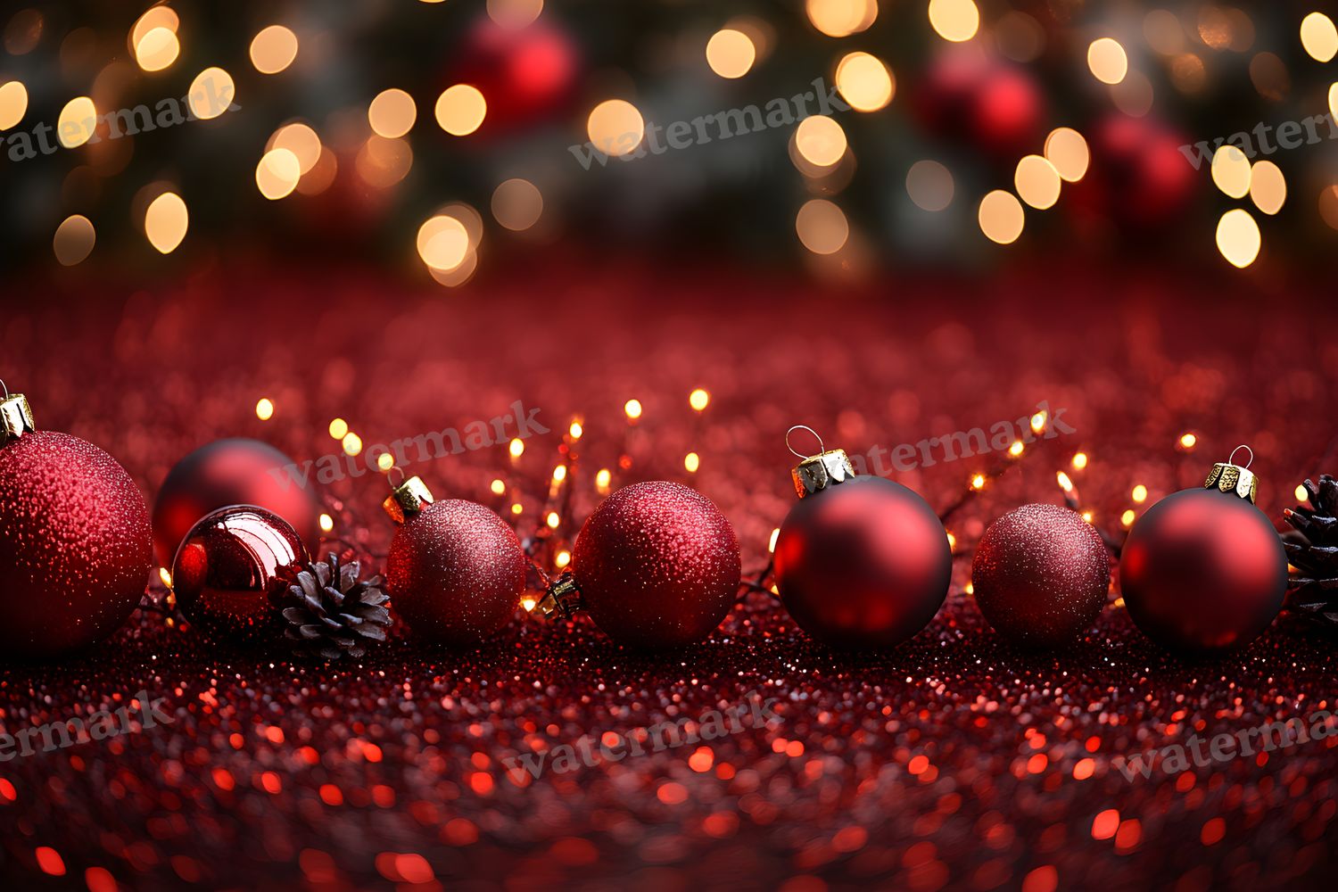 Red Christmas Backdrop Images