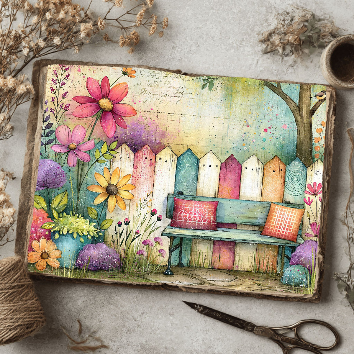 Romantic Garden Scene