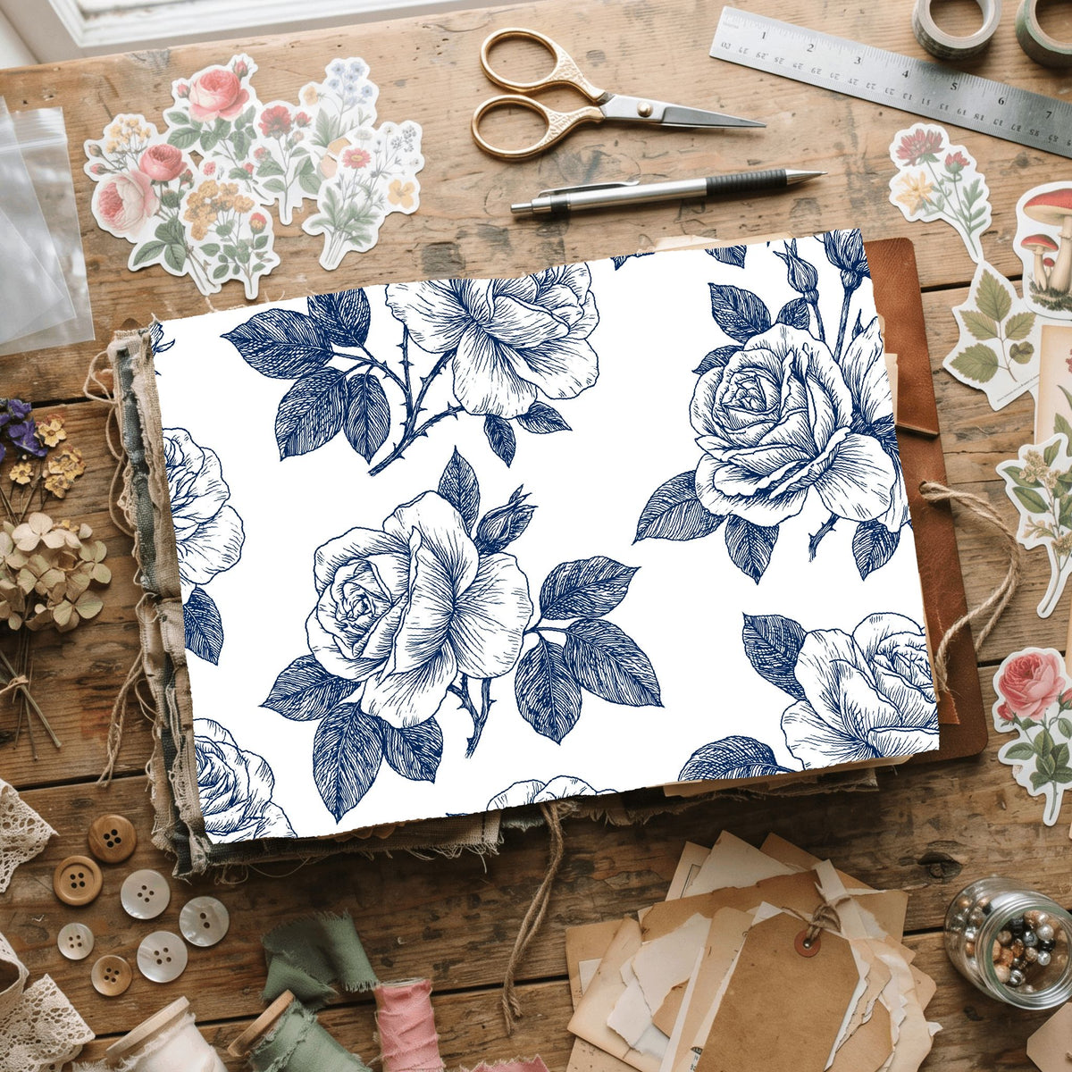 Seamless Botanical Floral Pattern