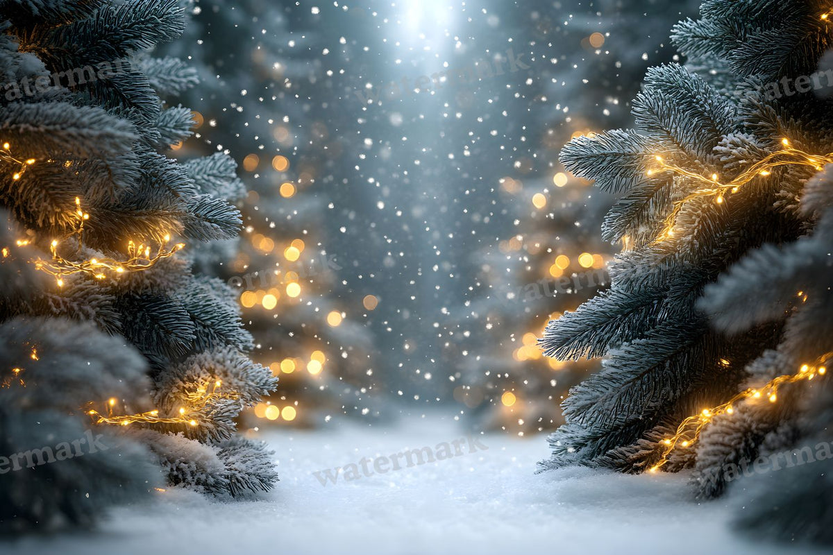 Snowy Forest Backdrop Images