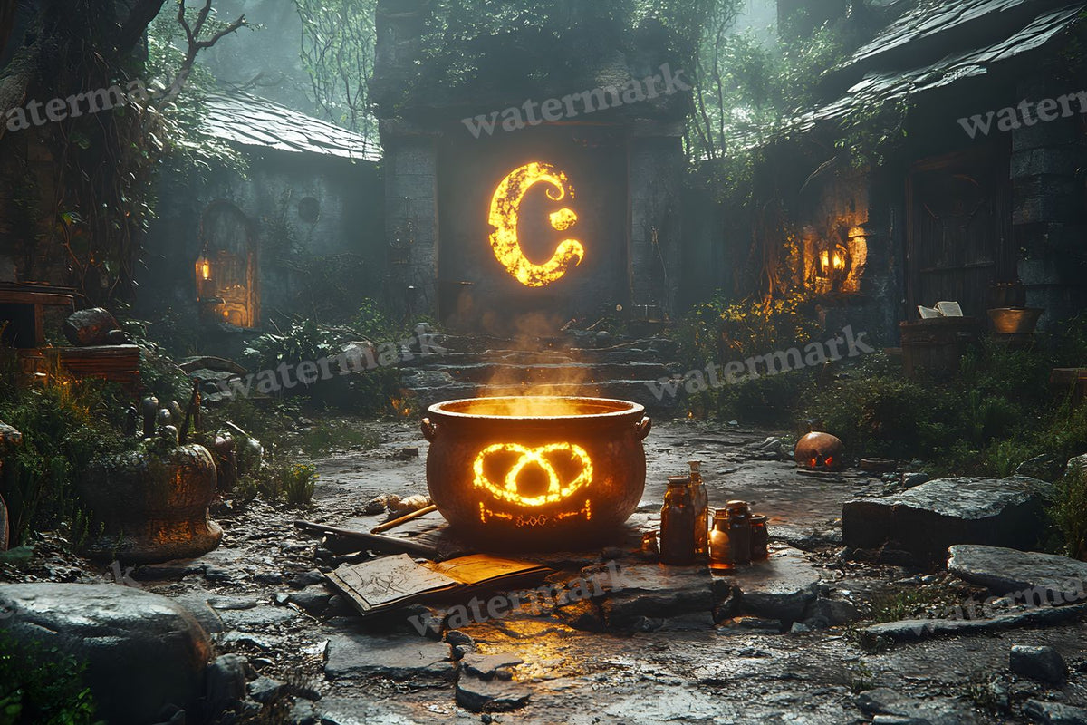 Wicked Witch Garden Backdrop Images