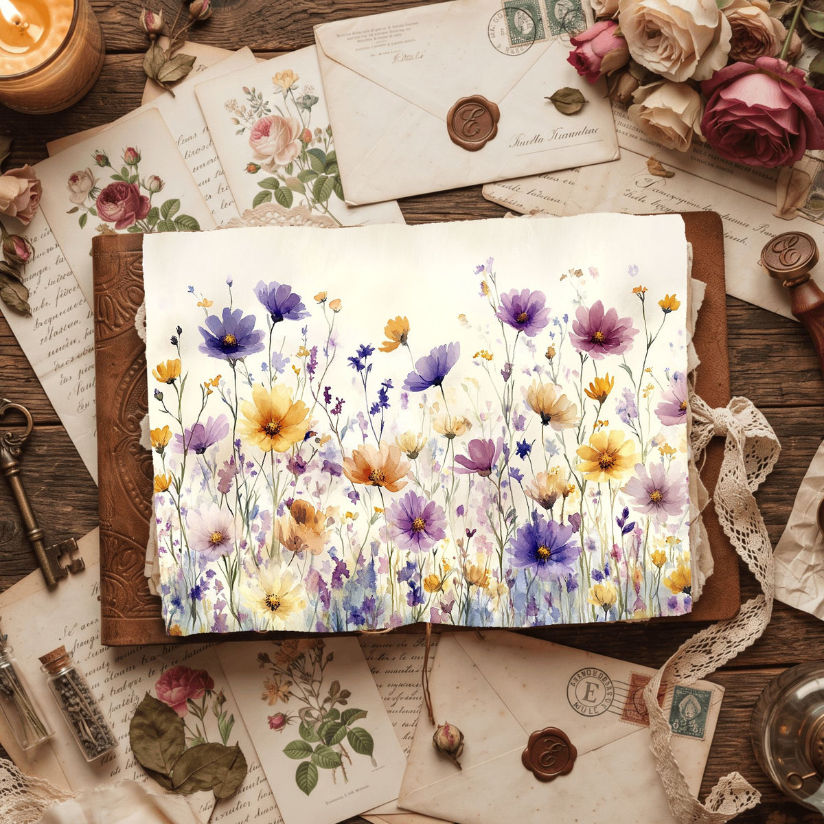 Wildflower Breeze Writing Paper