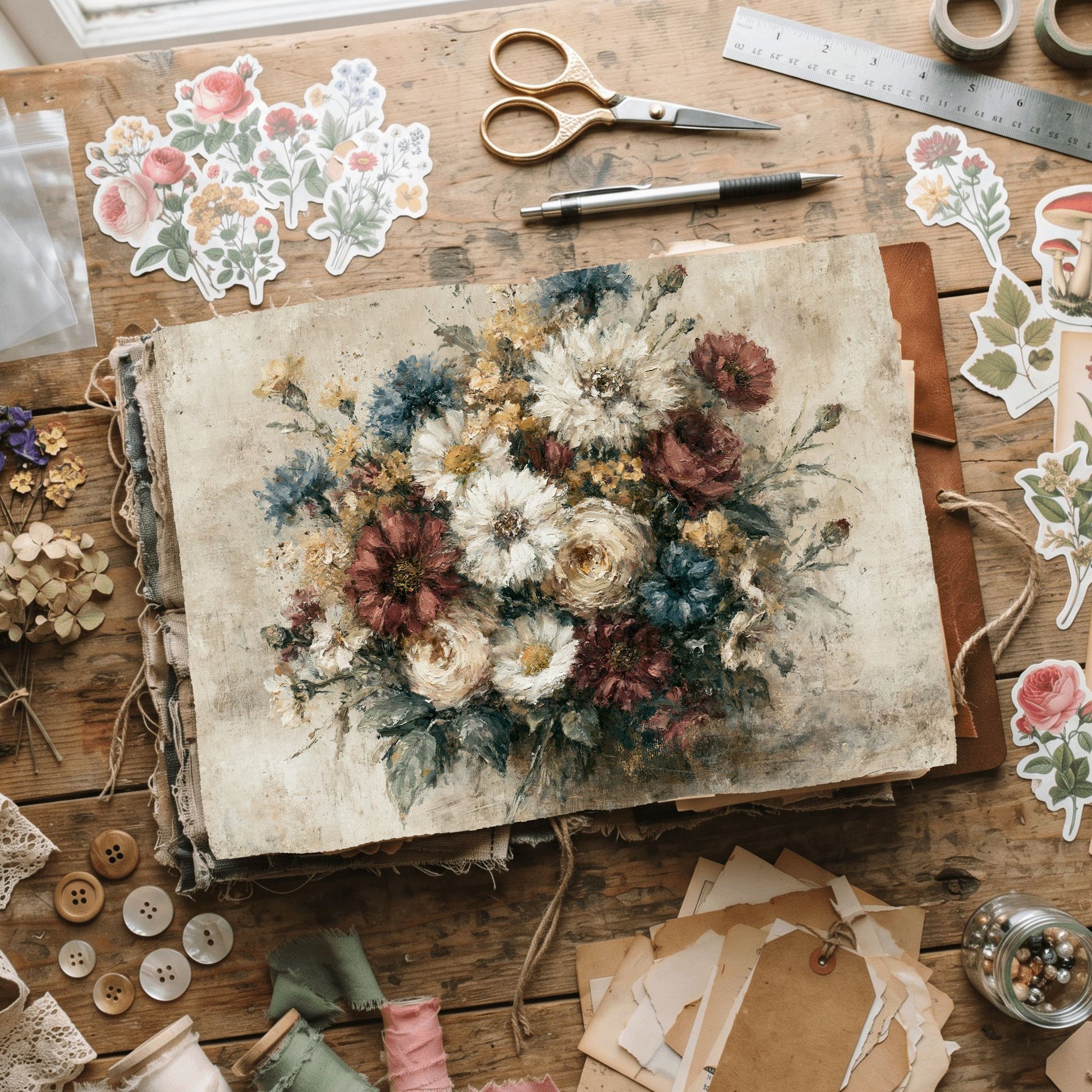 Wildflower Meadow Printable Paper