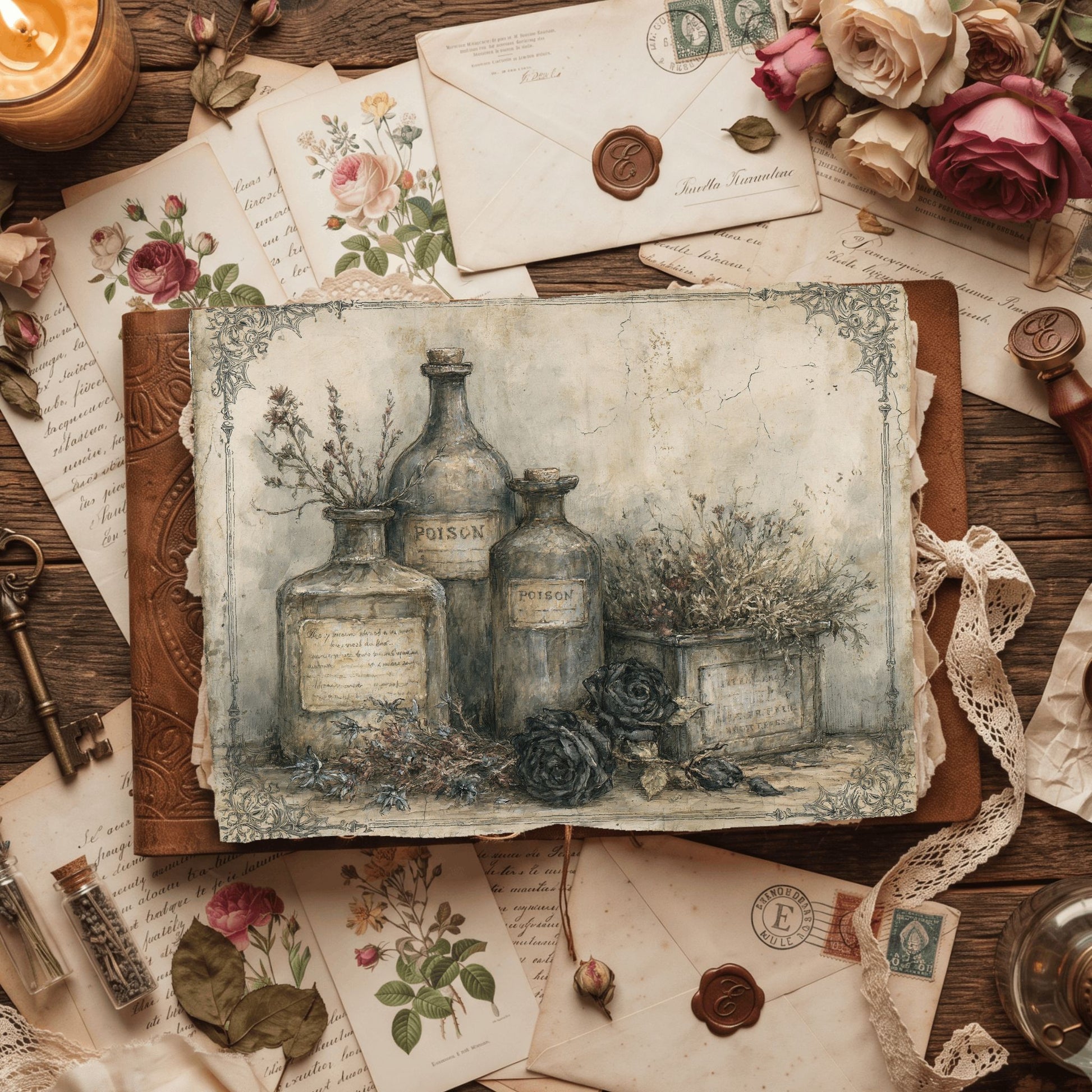 Witchy Gothic Apothecary Journal Paper