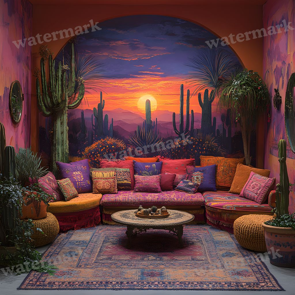 Bohemian Desert Backdrop Images