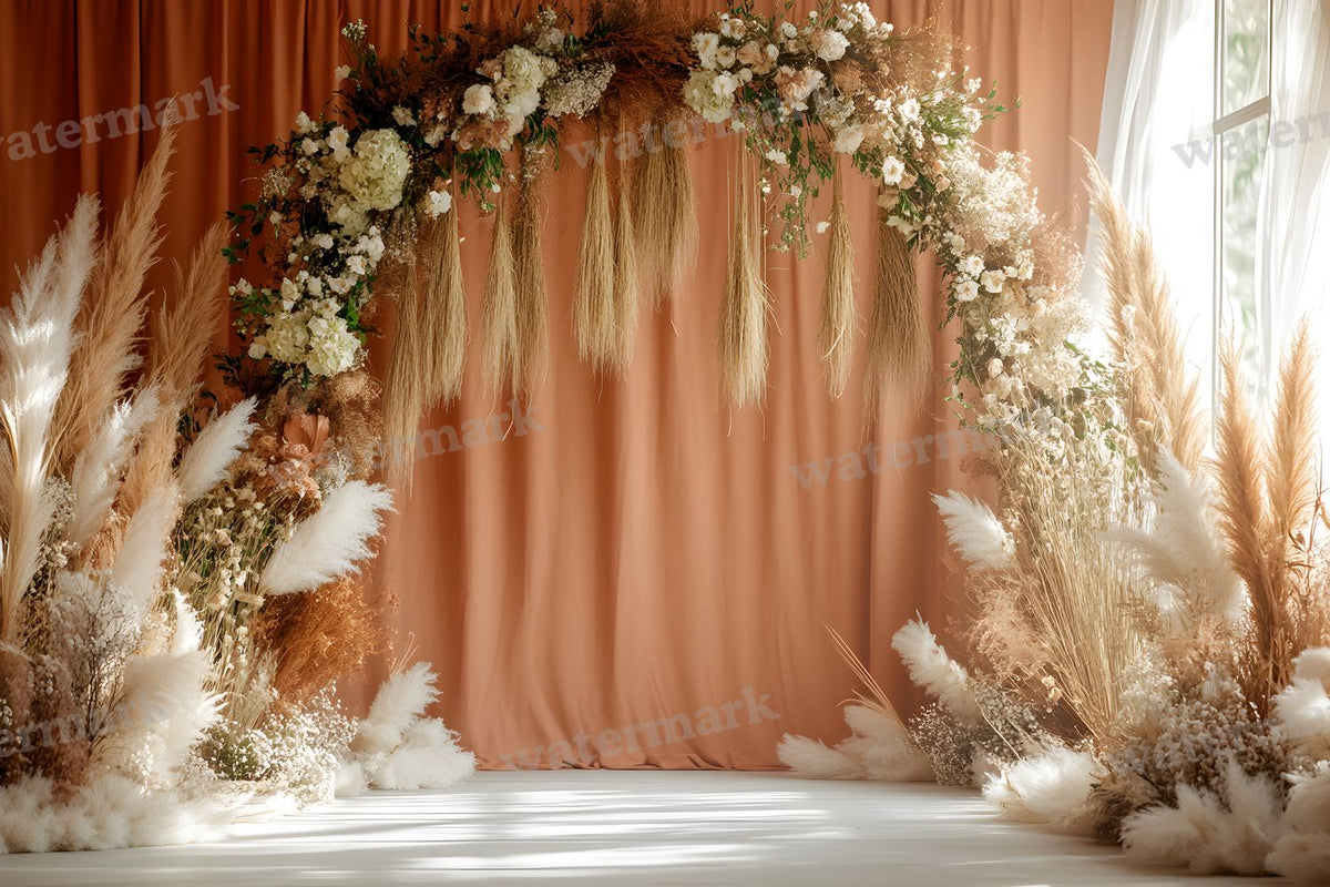 Boho Terracotta Backdrop Images