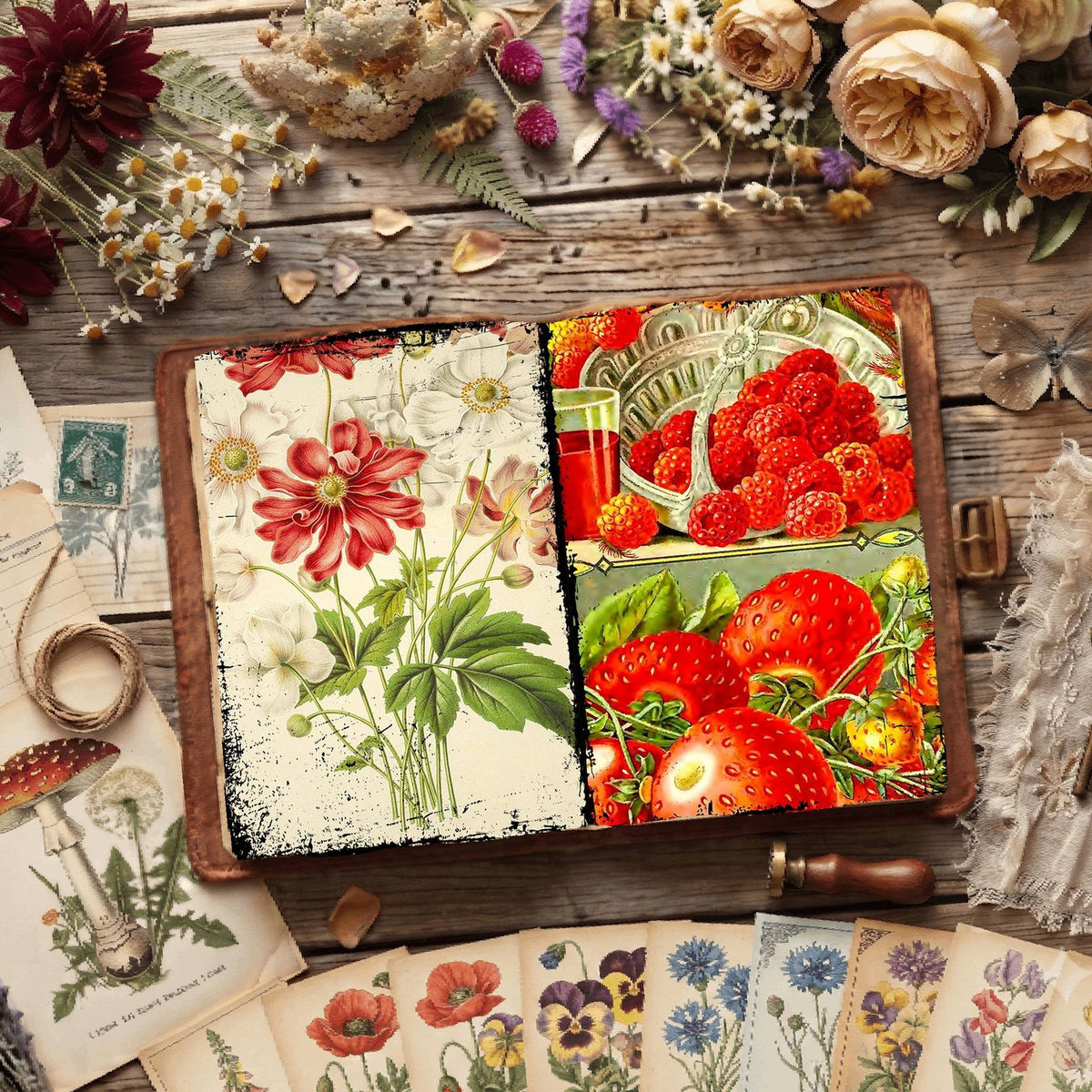 Botanical Illustrations Digital Papers