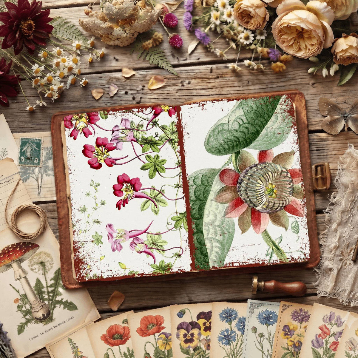 Botanical Illustrations Digital Papers