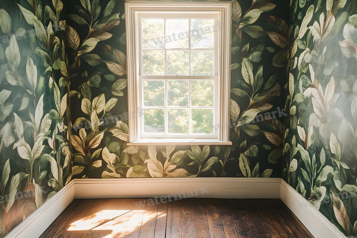 Botanical Window View Backdrop Images